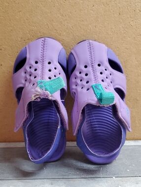 Nike Purple Sunray Slip Ons Size 6 C/12 cm
